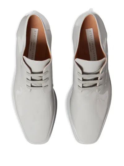 Stella Mccartney Elyse Solid Color Platform Shoes In Gray