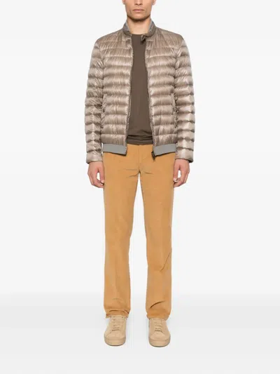 Herno Quilted Jacket In Neutral