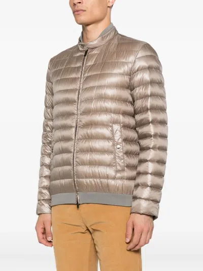 Herno Quilted Jacket In Neutral