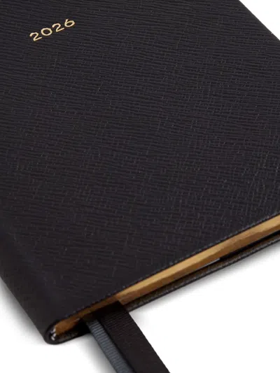 Smythson Leather Soho A5 2026 Diary In Black