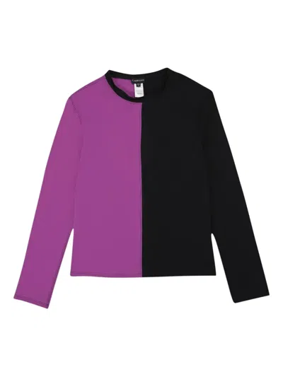 Callipygian Long Sleeve T-shirt In Purple