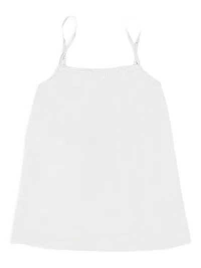 Callipygian Cotton Tank Top In White