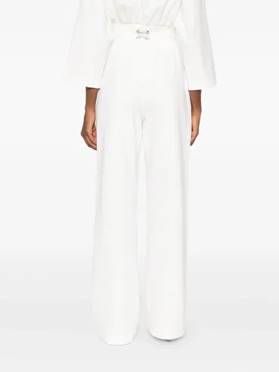 Hamza Drawstring-cuffed Trousers In White