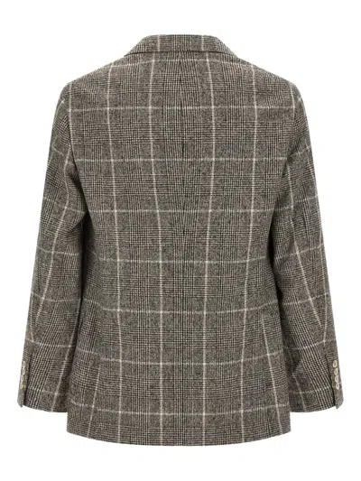 Brunello Cucinelli Men Wool Deconstructed Jacket In Brown