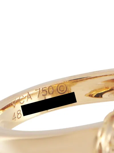 Pre-owned Van Cleef & Arpels  18k Yellow Gold Alhambra Diamond Ring