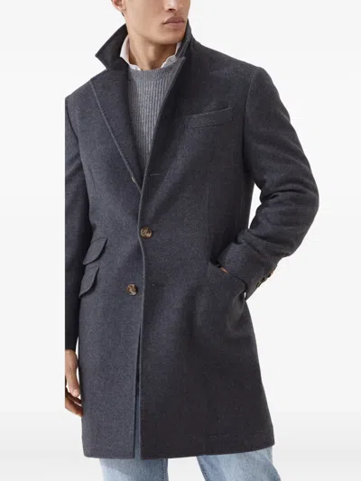Brunello Cucinelli Water-resistant Coat In Gray