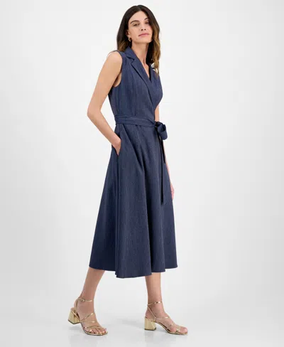 Julia Jordan Women's Sleeveless Midi Dress In Blue