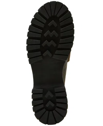 Steve Madden Women's Langsten Lug-sole Tailored Loafers In Brown