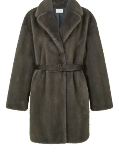 P.a.r.o.s.h Coats Blacks And Greys In Gray