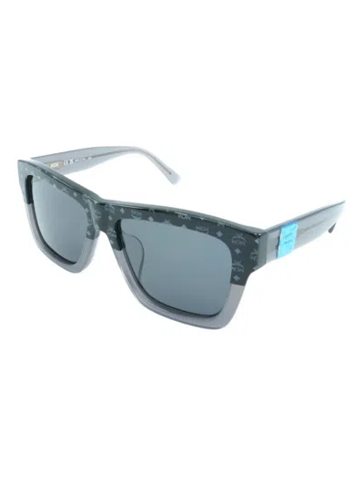 Mcm Logo Square Sunglasses In Blue