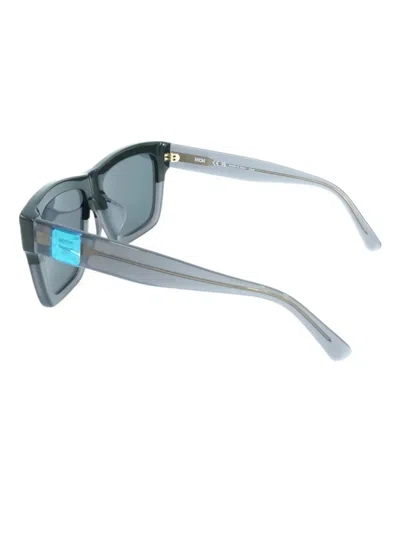 Mcm Logo Square Sunglasses In Blue