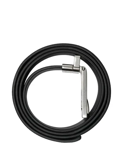 Burberry Reversible Check-pattern Belt In Black