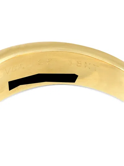 Pre-owned Van Cleef & Arpels  18k Yellow Gold Half Eternity Diamond Ring