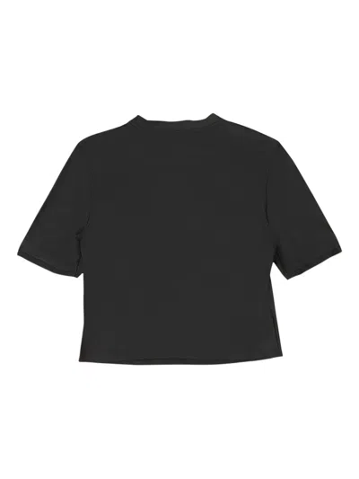 Callipygian Scuba Crew-neck T-shirt In Black