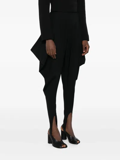 Burc Akyol Foot-strap Stirrup Trousers In Black