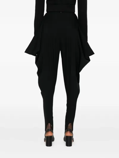 Burc Akyol Foot-strap Stirrup Trousers In Black