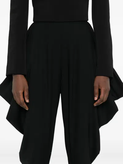 Burc Akyol Foot-strap Stirrup Trousers In Black