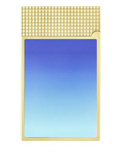 St Dupont Superman Embossed Lighter In Gold