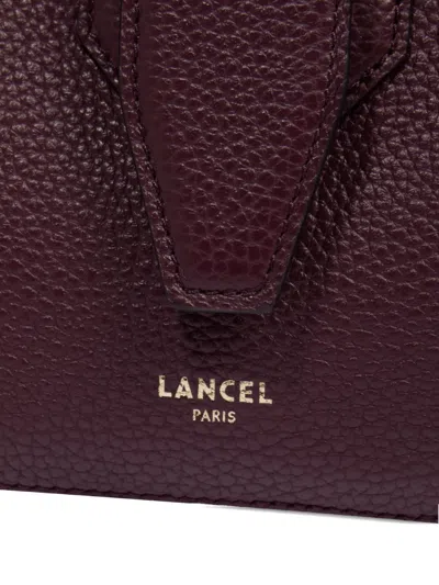 Lancel Leather Top-handle Shoulder Bag In Red