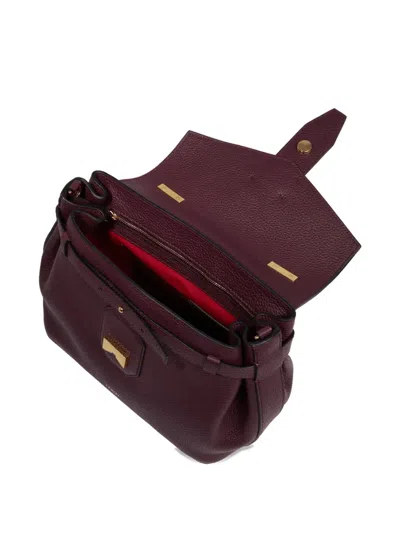 Lancel Leather Top-handle Shoulder Bag In Red