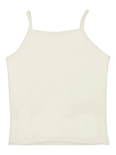 Callipygian Sleeveless Top In White