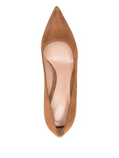 Gianvito Rossi 85mm Gianvito Pointed-toe Suede Pumps In Brown