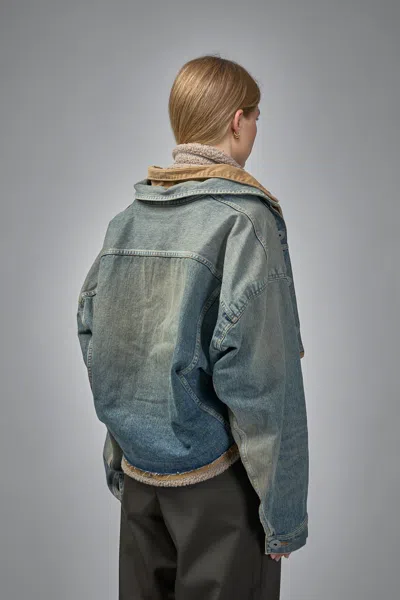 Miharayasuhiro Blue Triple Layered Denim Jacket In Blue