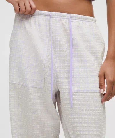 Lululemon Seersucker Check Mid-rise Pull-on Pant