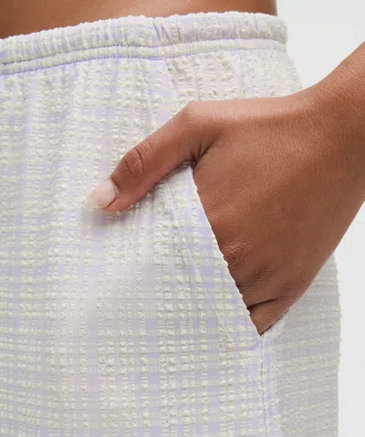 Lululemon Seersucker Check Mid-rise Pull-on Pant