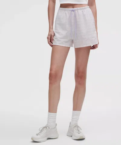 Lululemon Seersucker Check Mid-rise Pull-on Short 3"