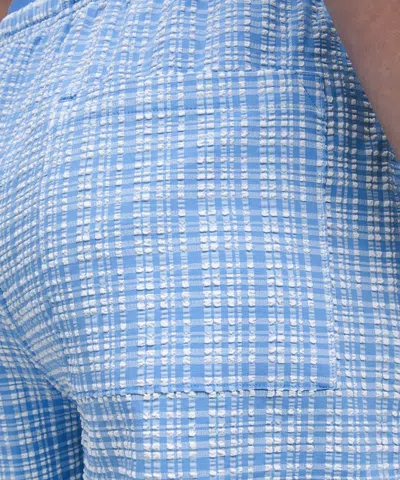 Lululemon Seersucker Check Mid-rise Pull-on Short 3"