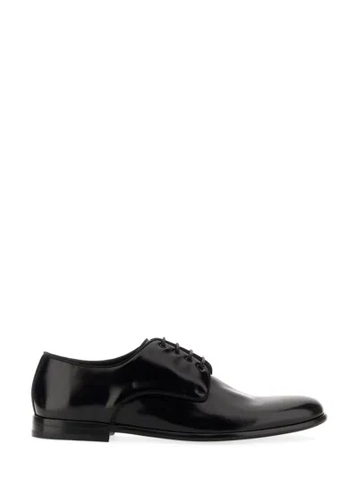 Dolce & Gabbana Leather Derby. In Black