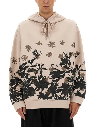 Dries Van Noten Cotton Hoodie In Pink