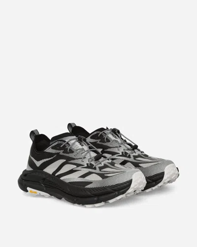Hoka Mafate Speed 4 Lite Black Low Top Sneakers With Mesh Panels In Tech Fabric Unisex In Black