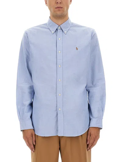 Polo Ralph Lauren "oxford Custom" Shirt In Blue