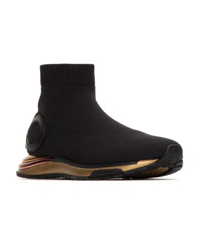 Ferragamo Gardena Woman Sneakers Black Size 8 Textile Fibers In Black