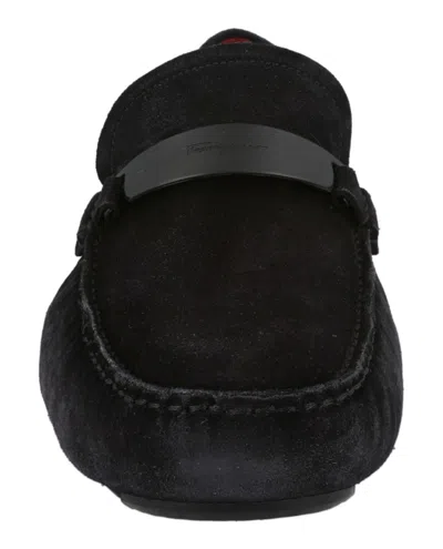 Ferragamo Man Loafers Black Size 8.5 Leather