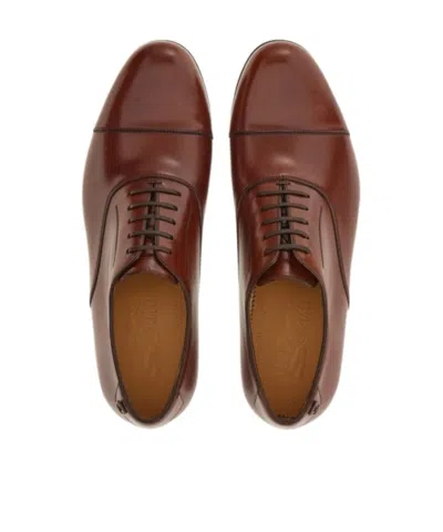 Ferragamo Gillo Business Formal Shoes In Multi