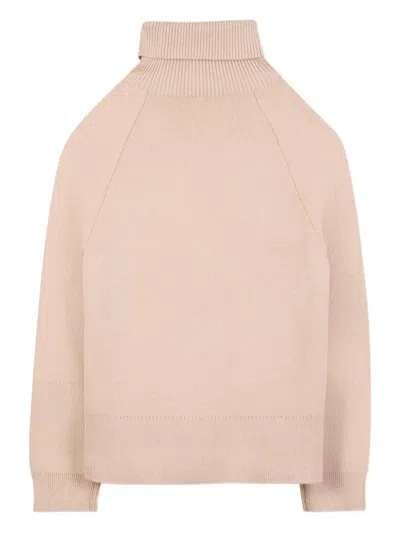 Chloé Rollkragenpullover Mit Logo In Brown
