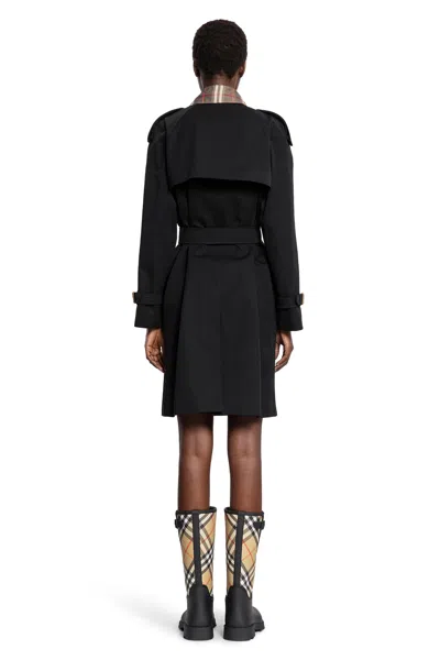 Burberry Mid-length Castleford Trench Coat In Black