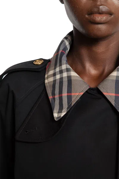 Burberry Mid-length Castleford Trench Coat In Black