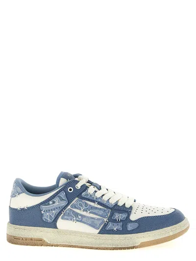 Amiri Low-top Bandana Skel Top Sneakers In Blue