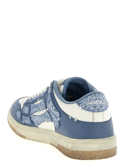 Amiri Low-top Bandana Skel Top Sneakers In Blue