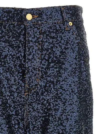 Darkpark Sequin-embellished Jeans In Blue