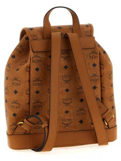 Mcm Straps Detail Hardware Pockets Handle In Brown