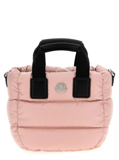 Moncler Pink Micro Caradoc Tote Bag In Pink