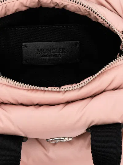 Moncler Pink Micro Caradoc Tote Bag In Pink