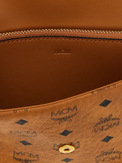 Mcm Aren Wallet On Chain In Brown
