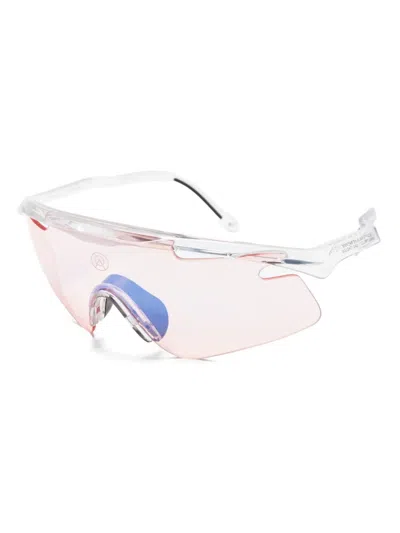Alba Optics Mantra Shield-frame Sunglasses In White
