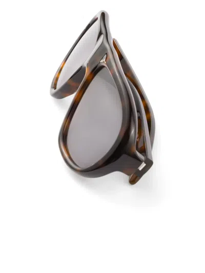 Prada Tortoiseshell Pilot-frame Sunglasses In Brown